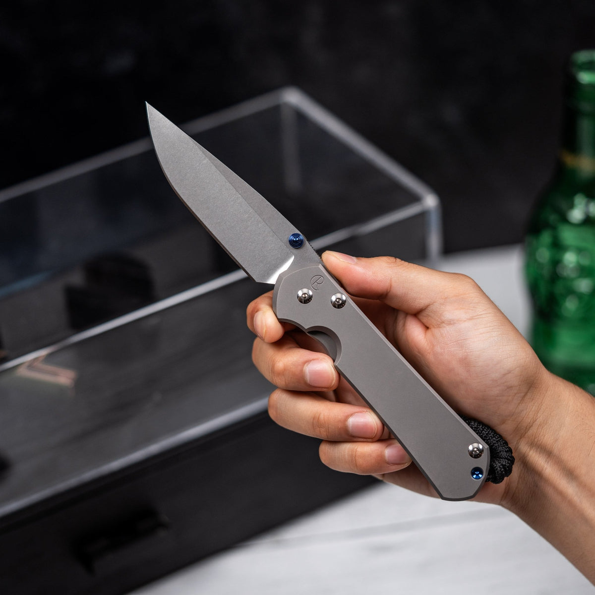Drop Date (09/30): Chris Reeve Large Sebenza 31 - Drop Point Magnacut & Glass Blasted Titanium - URBAN EDC®