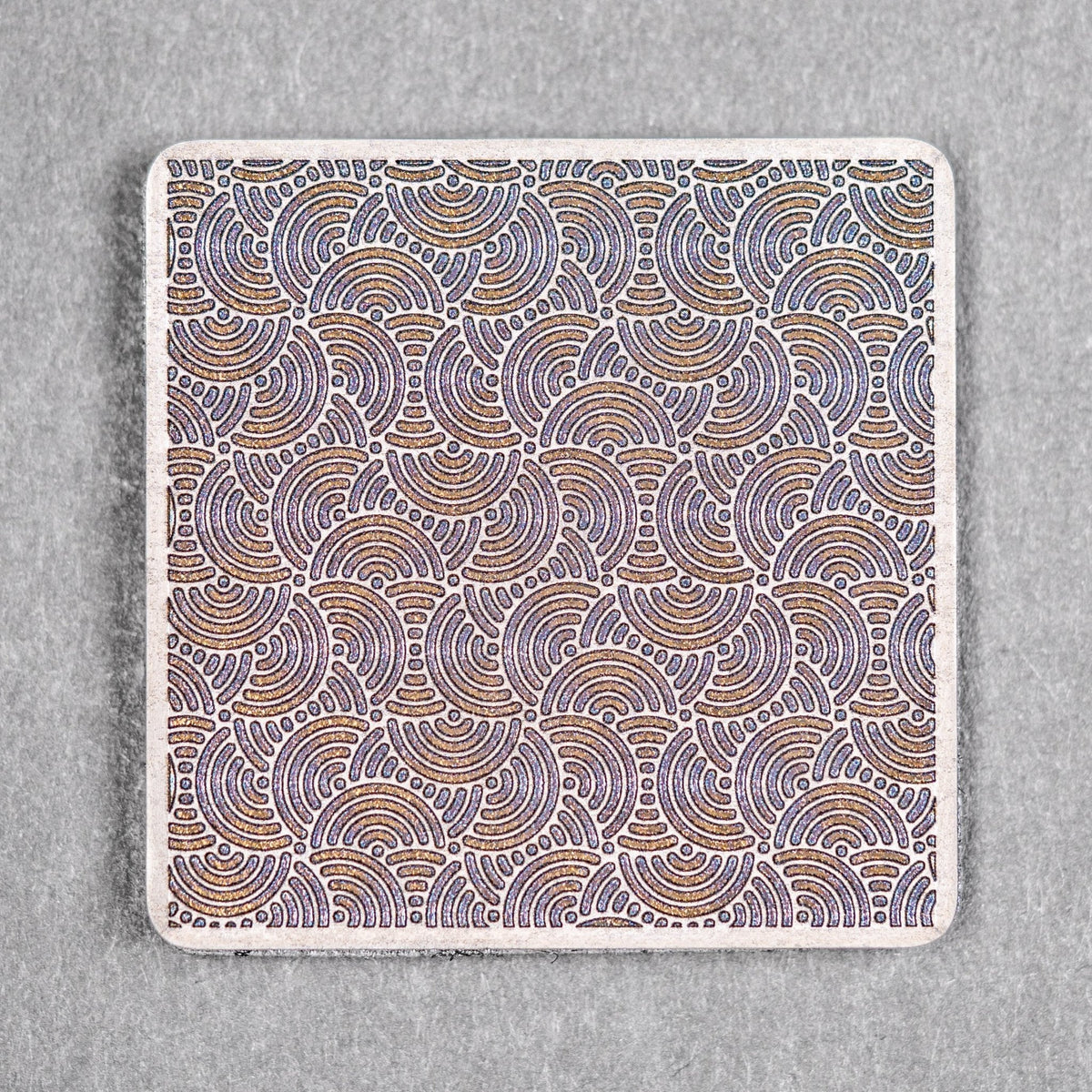Drop Date (09/30): Limitless x URBAN Chaos Seigaiha™ Black & Gold Titanium Square Patch - 2x2 - URBAN EDC®