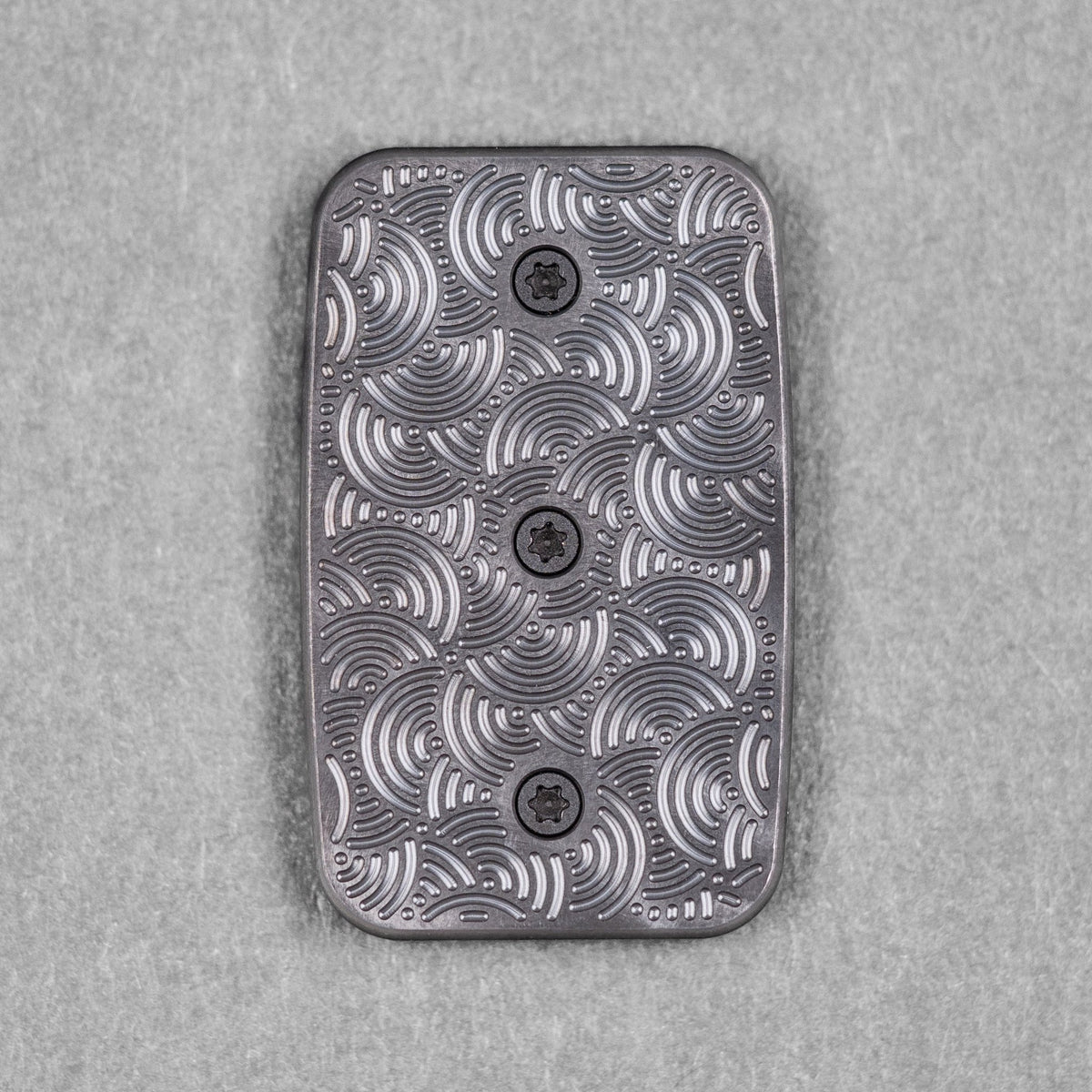 Drop Date (09/30): Magnus x URBAN Toad Inverse Turtle Fidget Slider - Blackout Zirconium & Zirc Plates w/ Chaos Seigaiha™ - URBAN EDC®