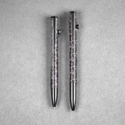 Drop Date (09/30): Q3D x URBAN Bolt Action Pen - Full Polished Zirconium & Machined Clip w/ Chaos Seigaiha™ - URBAN EDC®