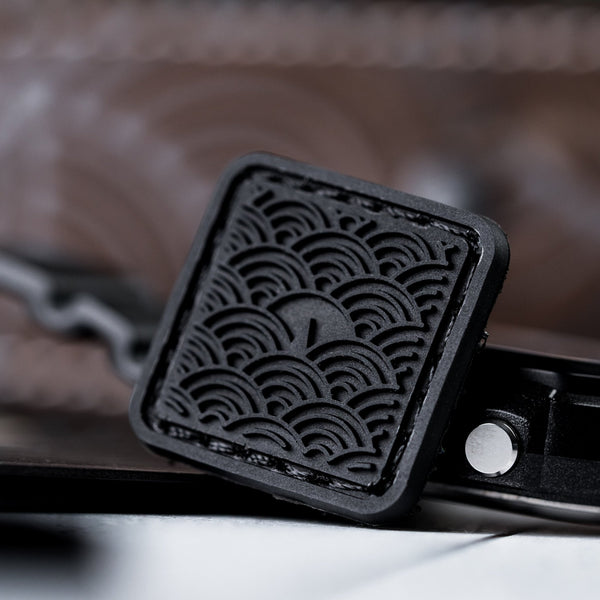 Drop Date (10/01): Found at Sea Seigaiha RE Patch - Black Waves - URBAN EDC®