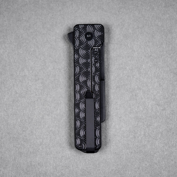 Drop Date (10/07): Exceed Designs x URBAN TiRant Ultra & Black Ti Chaos Seigaiha™ w/ Skiff Bearings - URBAN EDC®