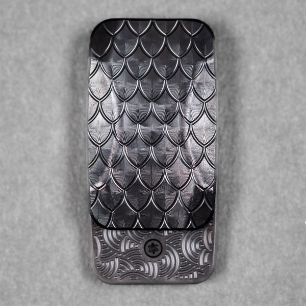 Drop Date (10/07): Magnus x URBAN Toad 'Super Dragon' Fidget Slider - Blackout Zirconium & Zirc Plates w/ Chaos Seigaiha™ - URBAN EDC®