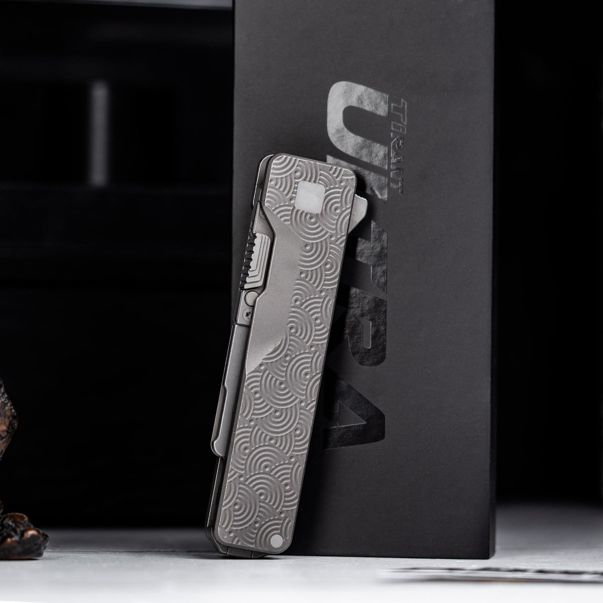 Drop Date (10/14): Exceed Designs x URBAN TiRant Ultra & Stonewash Ti Chaos Seigaiha™ w/ Skiff Bearings - URBAN EDC®