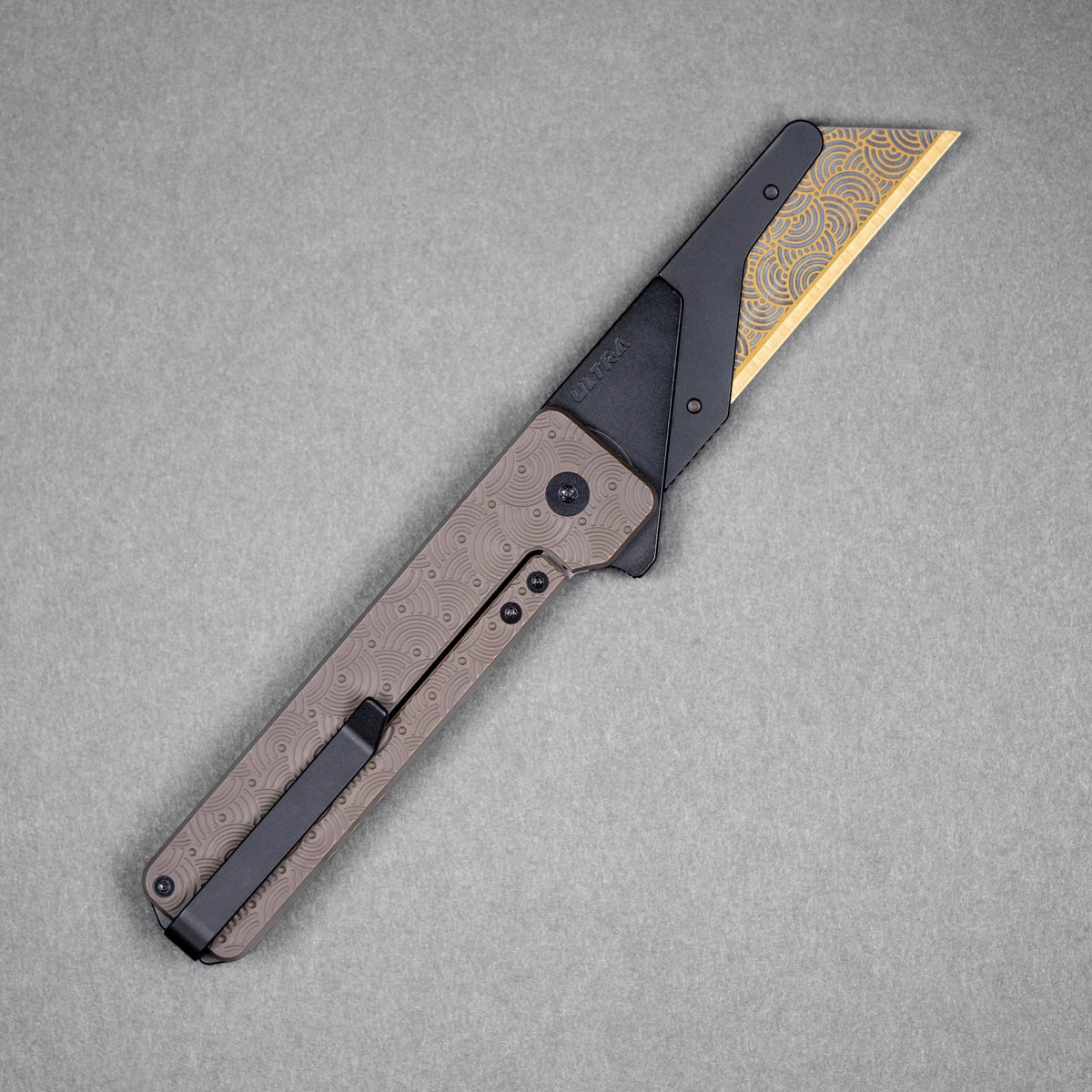 Drop Date (10/21): Exceed Designs x URBAN TiRant Ultra & Bronze Ti Chaos Seigaiha™ w/ Skiff Bearings - URBAN EDC®