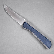 Drop Date (10/21): Piratech x URBAN Saga - Satin S90V & Bead Blast Titanium w/ Blue Chaos Seigaiha™ - URBAN EDC®