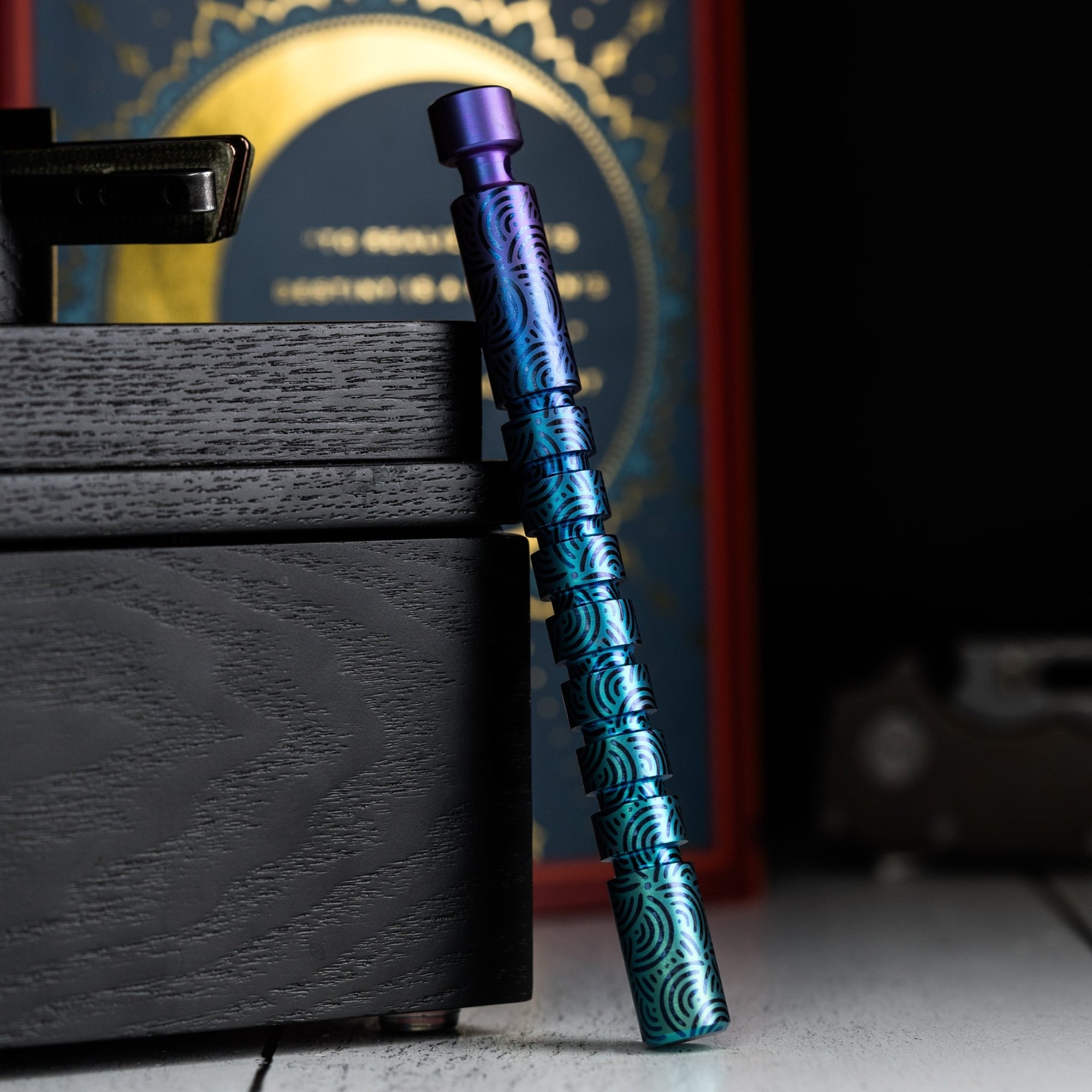 Drop Date (10/22): LynchNW x URBAN Kubaton - Chaos Seigaiha Northern Lights Titanium - URBAN EDC®