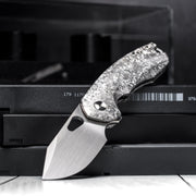 Drop Date (10/28): URBAN Becerro - Hand-Rubbed Vanax & Crystal Titanium w/ Crystal Titanium Backspacer - URBAN EDC®