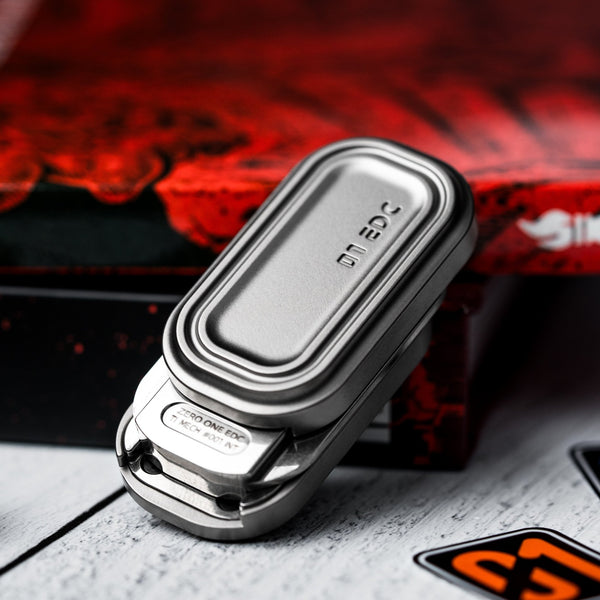 Drop Date (11/19): Zero One EDC Slider Shell No. 7 - Titanium (Limited Edition) - URBAN EDC®