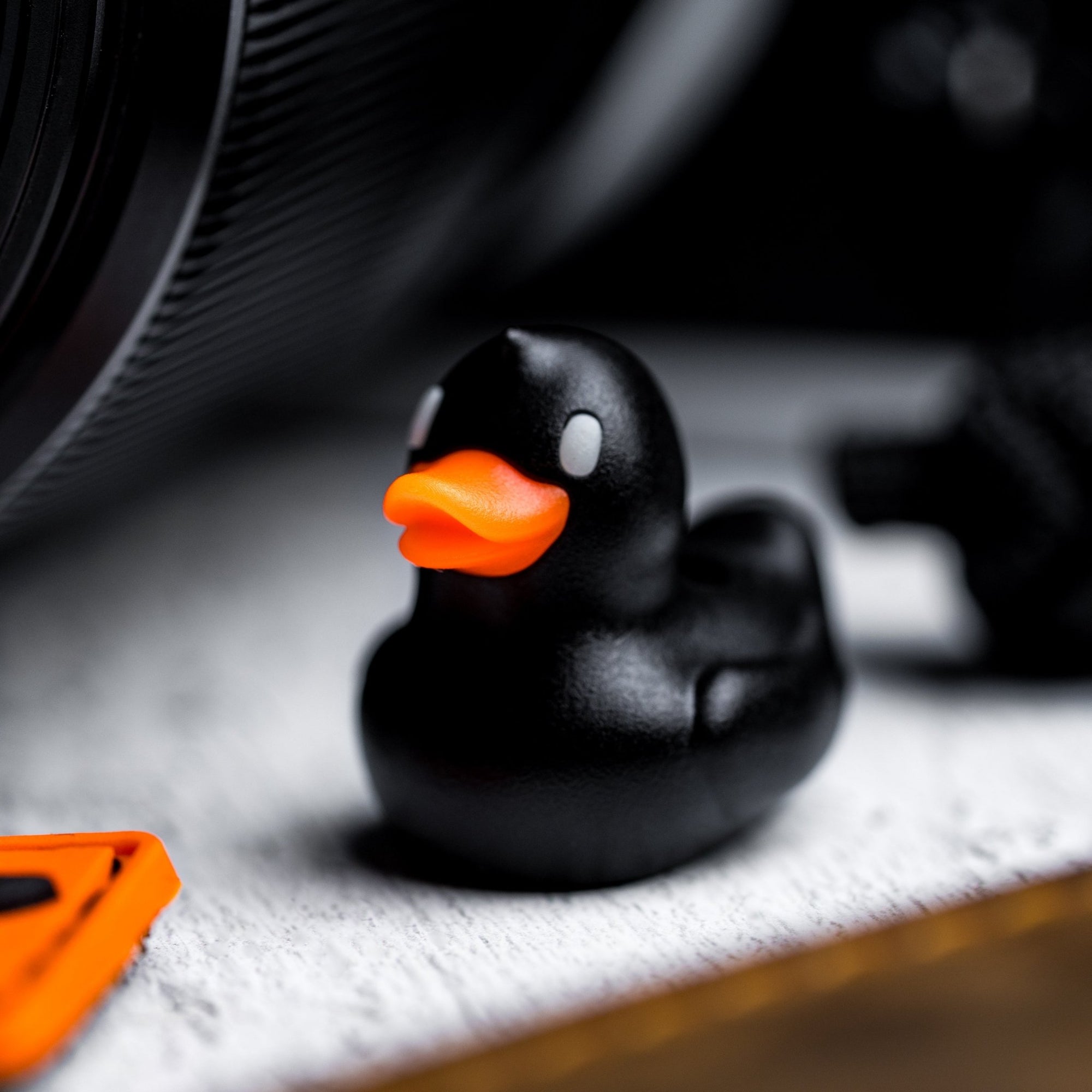 Drop Date (11/26): Lucky Duck Lanyard Bead - Black - URBAN EDC®