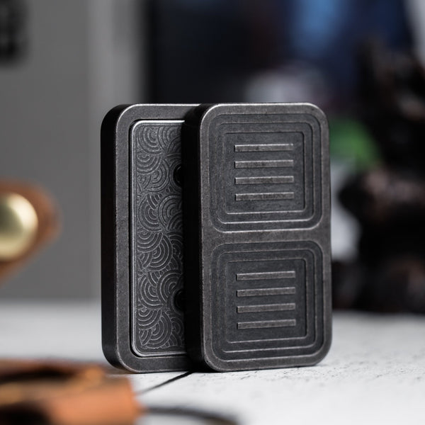 Drop Date (11/26): Novel Carry x URBAN Delta Tile - Blackwashed Titanium w/ Chaos Seigaiha™ - URBAN EDC®