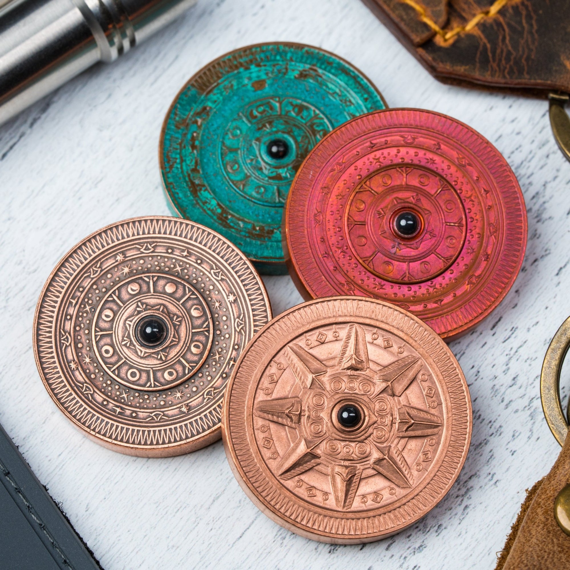 Drop Date (12/03): Astronomer Double Spinning Coin - Copper - URBAN EDC®