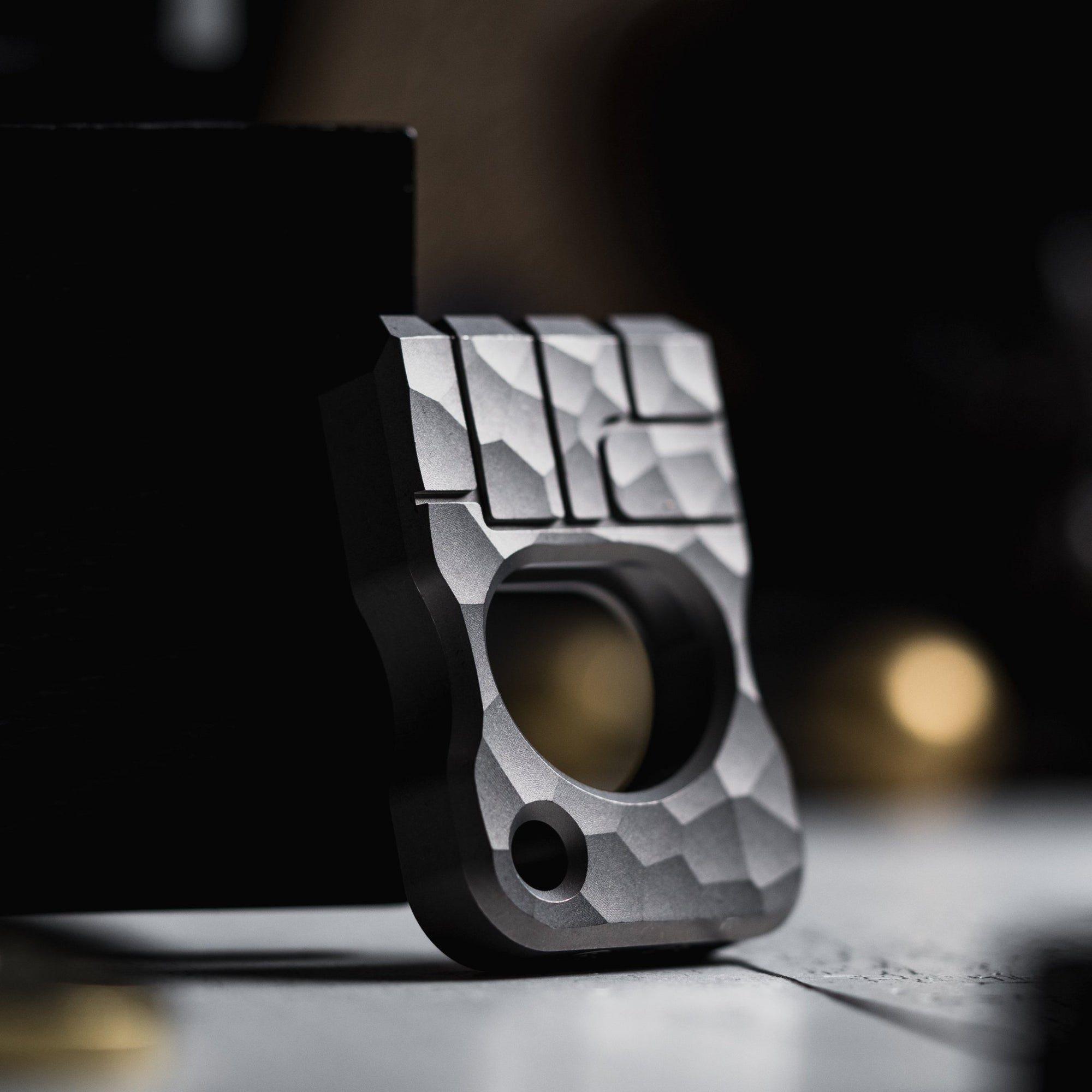 Drop Date (12/17): URBAN Fist Bump Bottle Opener - Stonewashed Titanium - URBAN EDC®