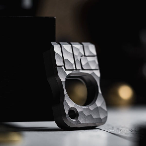 Drop Date (12/17): URBAN Fist Bump Bottle Opener - Stonewashed Titanium - URBAN EDC®