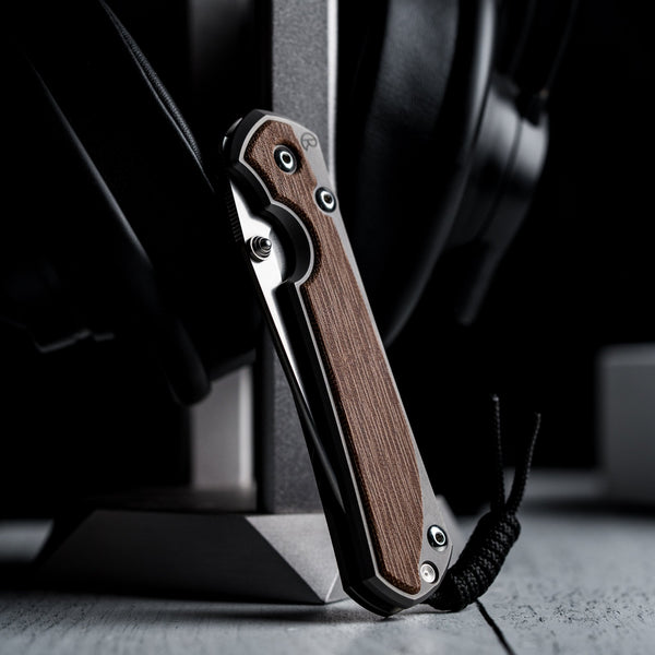 Drop Date (12/23): Chris Reeve Large Sebenza 31 Tanto - Magnacut & Glass Blasted Titanium w/ Natural Canvas Micarta Inlay - URBAN EDC®