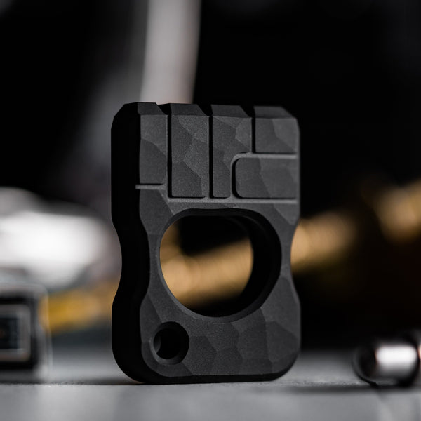 Drop Date (12/30): URBAN Fist Bump Bottle Opener - Blackwashed Titanium - URBAN EDC®