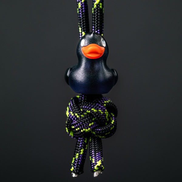 DROPPING FRI 12PM PT: Lucky Duck Lanyard Bead - Obsidian (Yamato Exclusive) - URBAN EDC®
