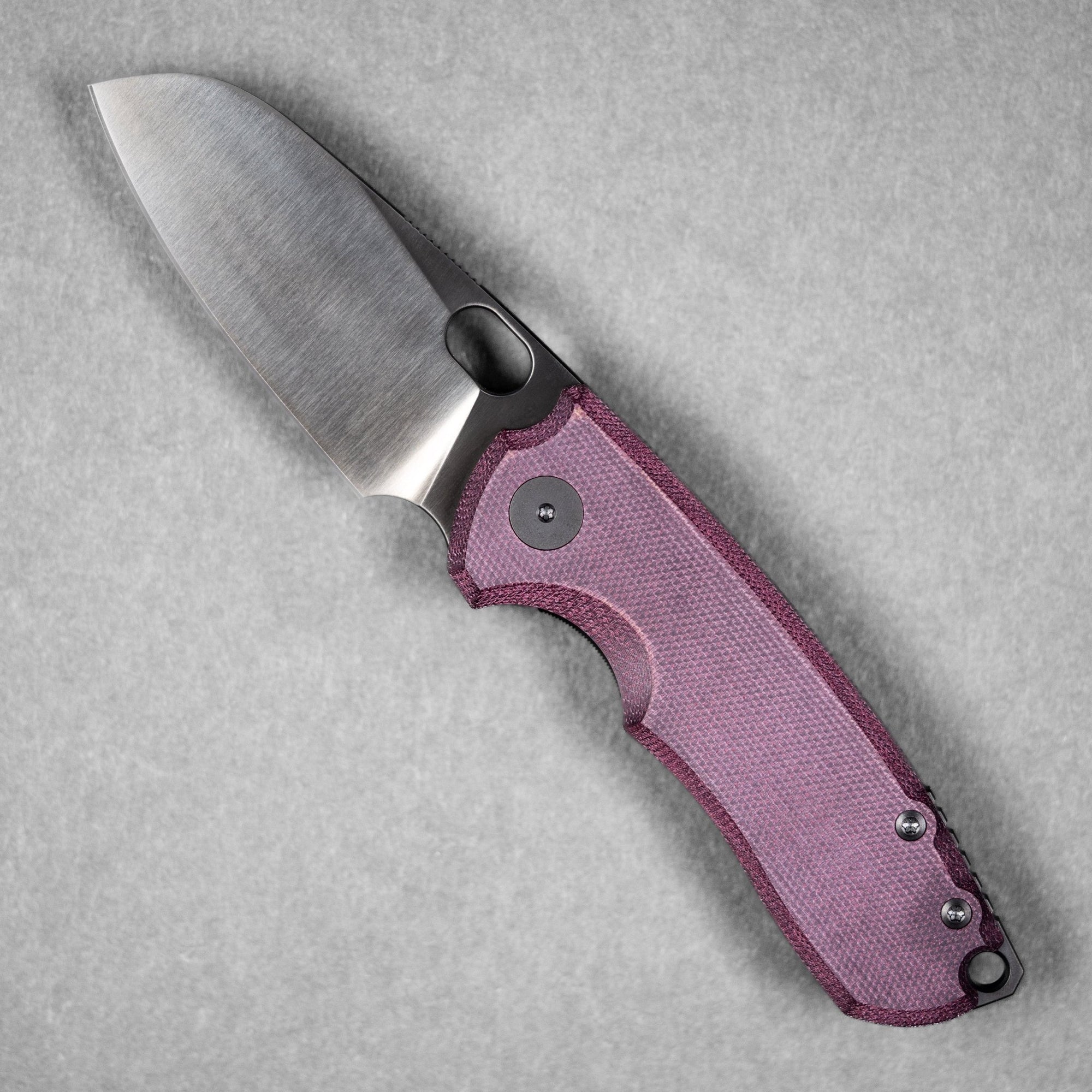 DROPPING FRI 12PM PT: URBAN F5.5 - Polished DLC Magnacut & Burgundy Micarta (Yamato Exclusive) - URBAN EDC®
