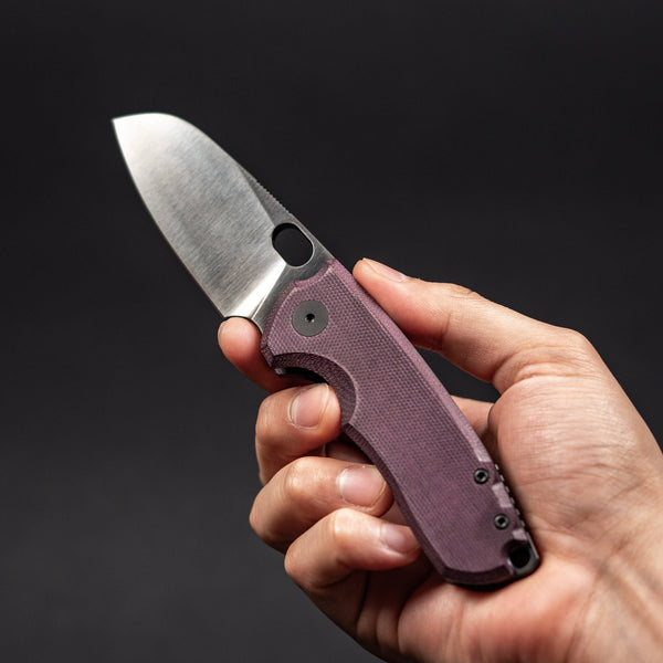 DROPPING FRI 12PM PT: URBAN F5.5 - Polished DLC Magnacut & Burgundy Micarta (Yamato Exclusive) - URBAN EDC®