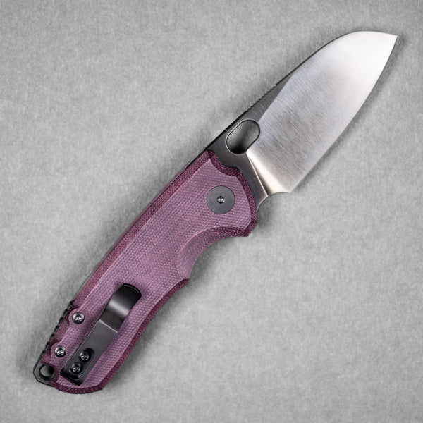 DROPPING FRI 12PM PT: URBAN F5.5 - Polished DLC Magnacut & Burgundy Micarta (Yamato Exclusive) - URBAN EDC®