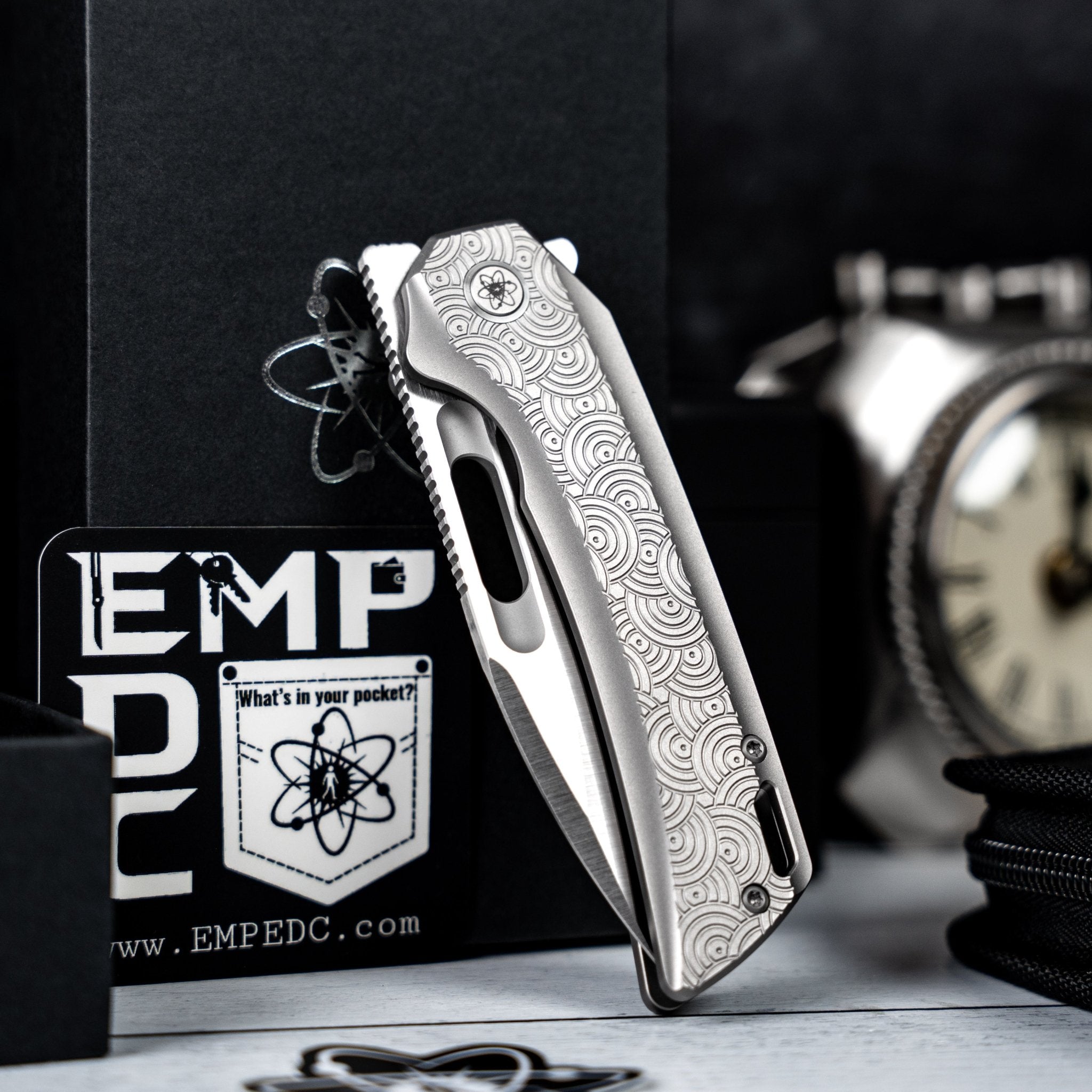 EMP EDC x URBAN Nymble X - Chaos Seigaiha™ Titanium – URBAN EDC®