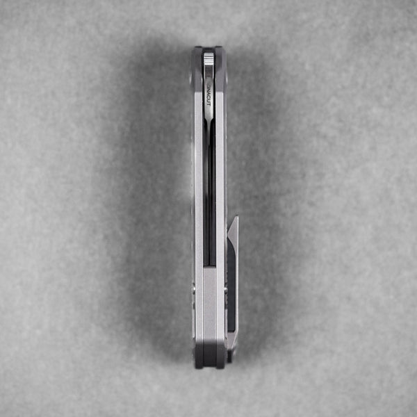 EMP EDC x URBAN Nymble XT - Belt Satin Magnacut & Bead Blasted Ti w/ Chaos Seigaiha™ - URBAN EDC®