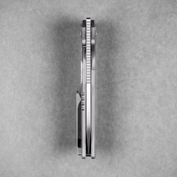 EMP EDC x URBAN Nymble XT - Belt Satin Magnacut & Bead Blasted Ti w/ Chaos Seigaiha™ - URBAN EDC®