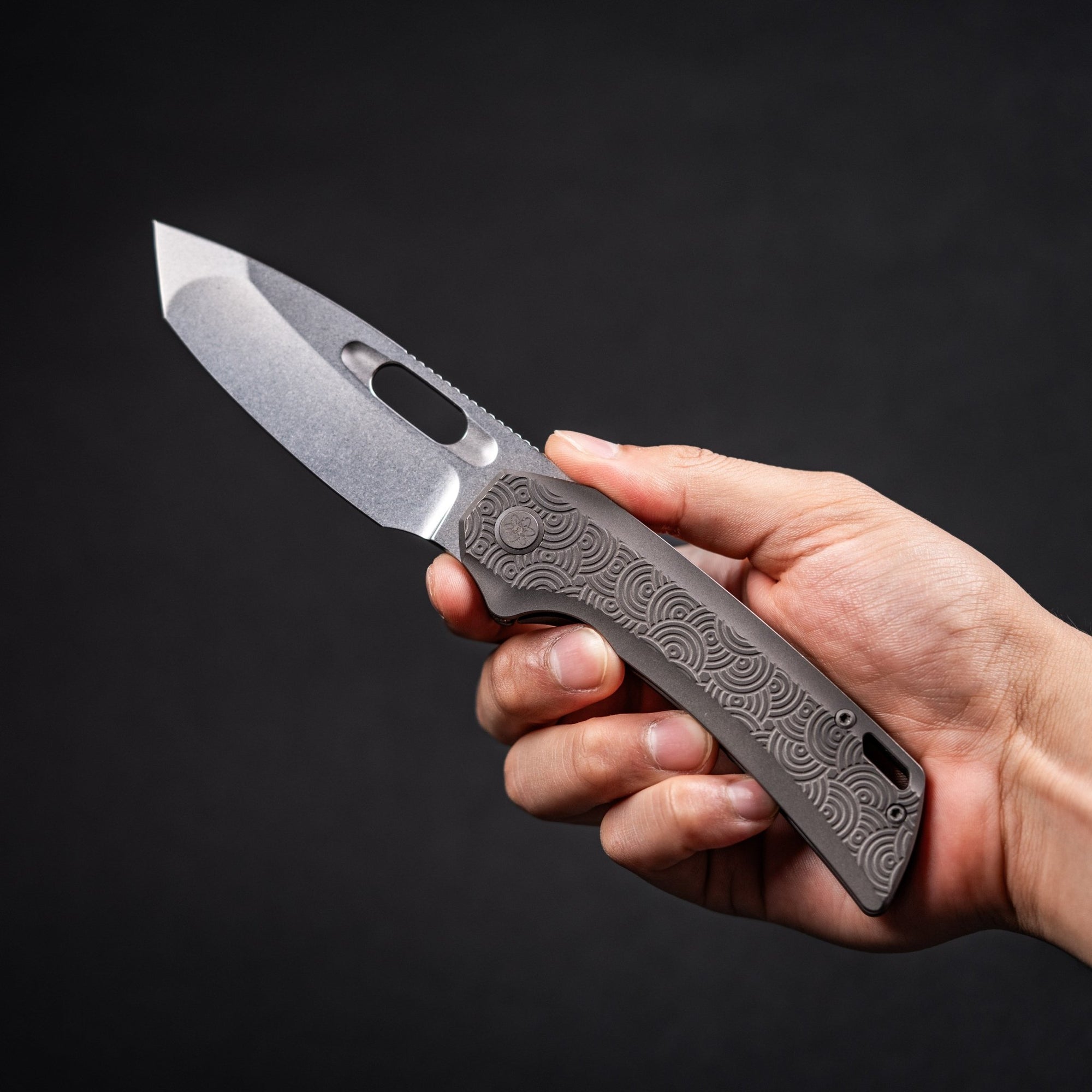 EMP EDC x URBAN Nymble XT - Stonewashed Magnacut & Darkwashed Ti w/ Chaos Seigaiha™ - URBAN EDC®