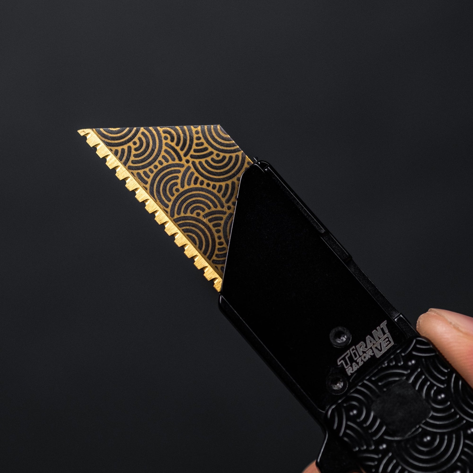 Exceed Designs x URBAN Gold Chaos Seigaiha Utility Blades – URBAN EDC®