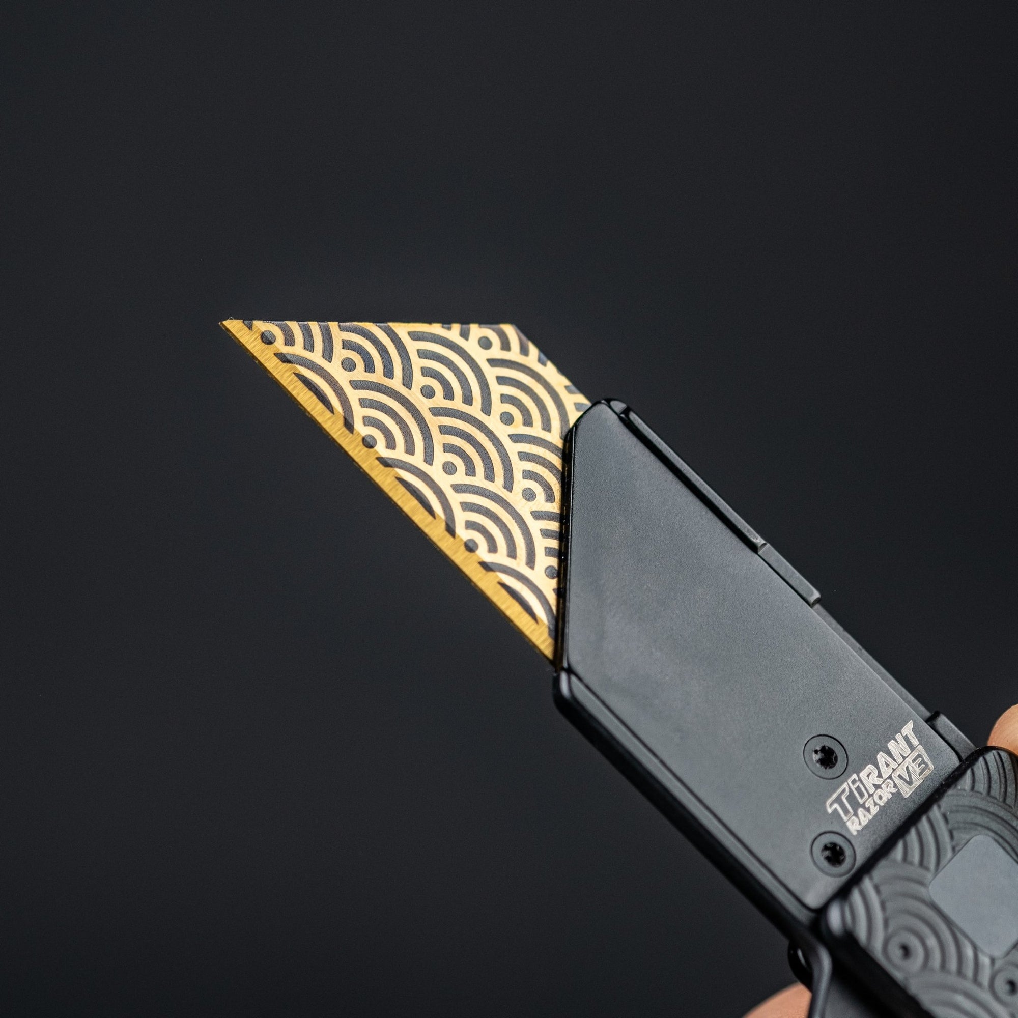 Exceed Designs x URBAN Gold Seigaiha Utility Blades – URBAN EDC®
