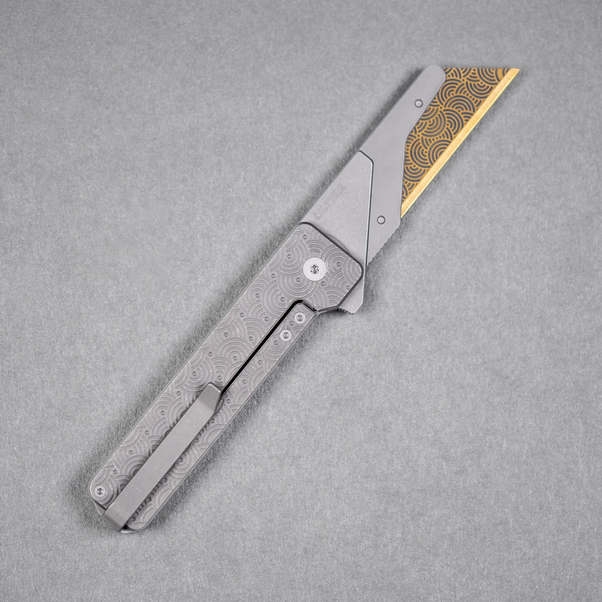 Exceed Designs x URBAN TiRant Ultra & Stonewash Ti Chaos Seigaiha™ w/ Skiff Bearings - URBAN EDC®