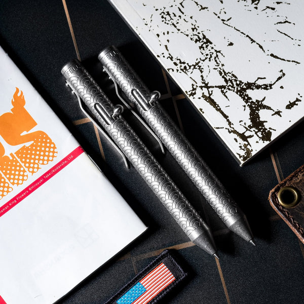 Fellhoelter TiBolt G2 - Seigaiha Titanium - URBAN EDC®