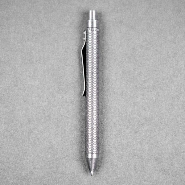 Fellhoelter x URBAN TiCkler Pen - Two - Tone Seigaiha Titanium - URBAN EDC®
