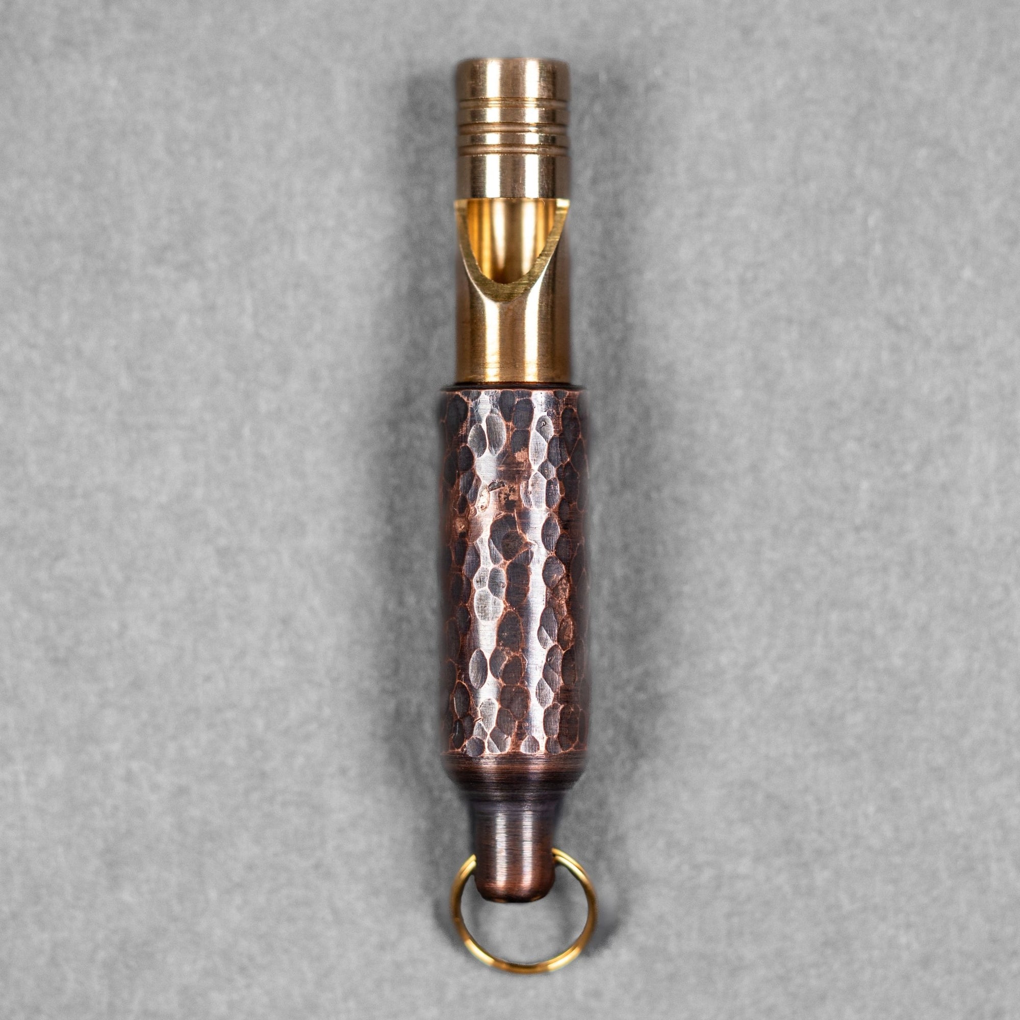 Fiddle Foundry Whistle - Hammered Copper & Brass (Custom) - URBAN EDC®