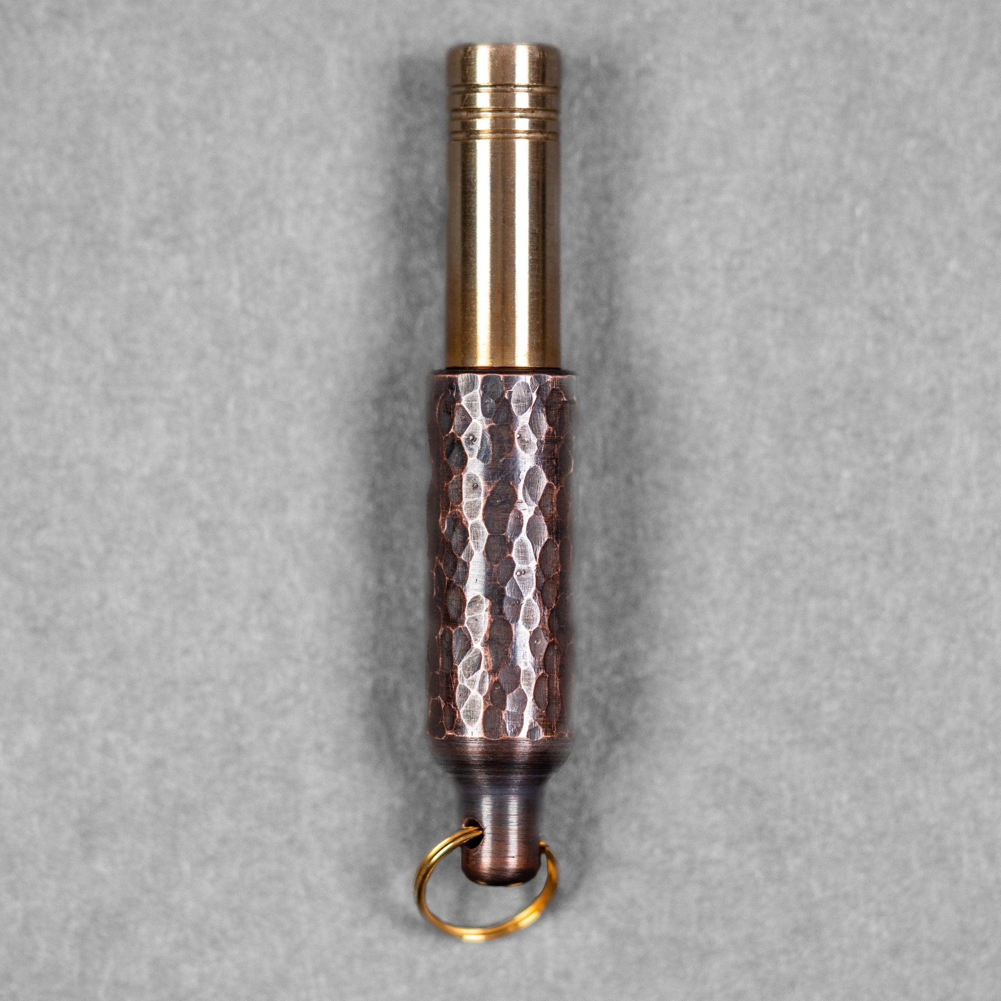 Fiddle Foundry Whistle - Hammered Copper & Brass (Custom) - URBAN EDC®