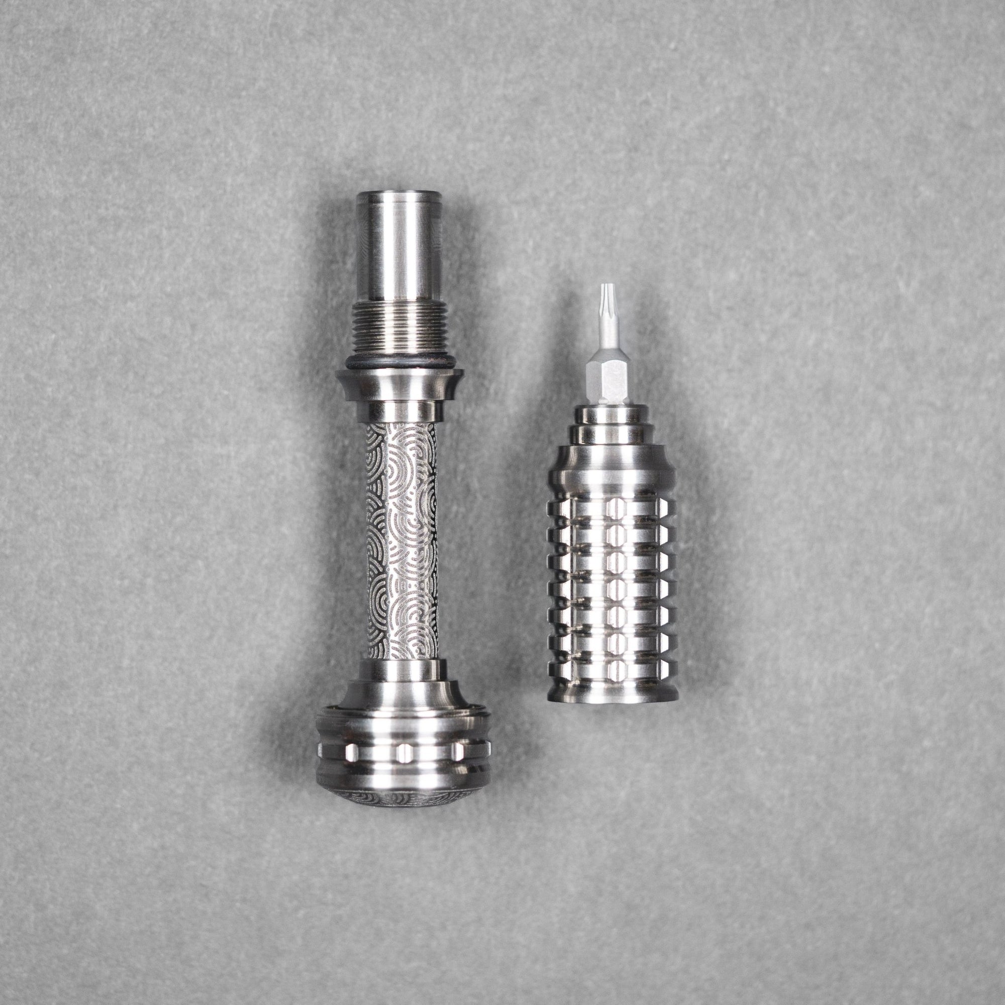 Griffin Co x URBAN MKIII Driver - Satin Titanium w/ Chaos Seigaiha™ - URBAN EDC®