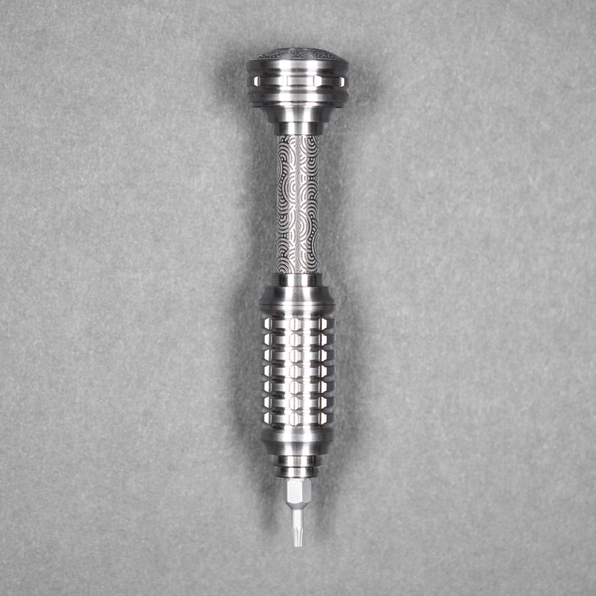 Griffin Co x URBAN MKIII Driver - Satin Titanium w/ Chaos Seigaiha™ - URBAN EDC®