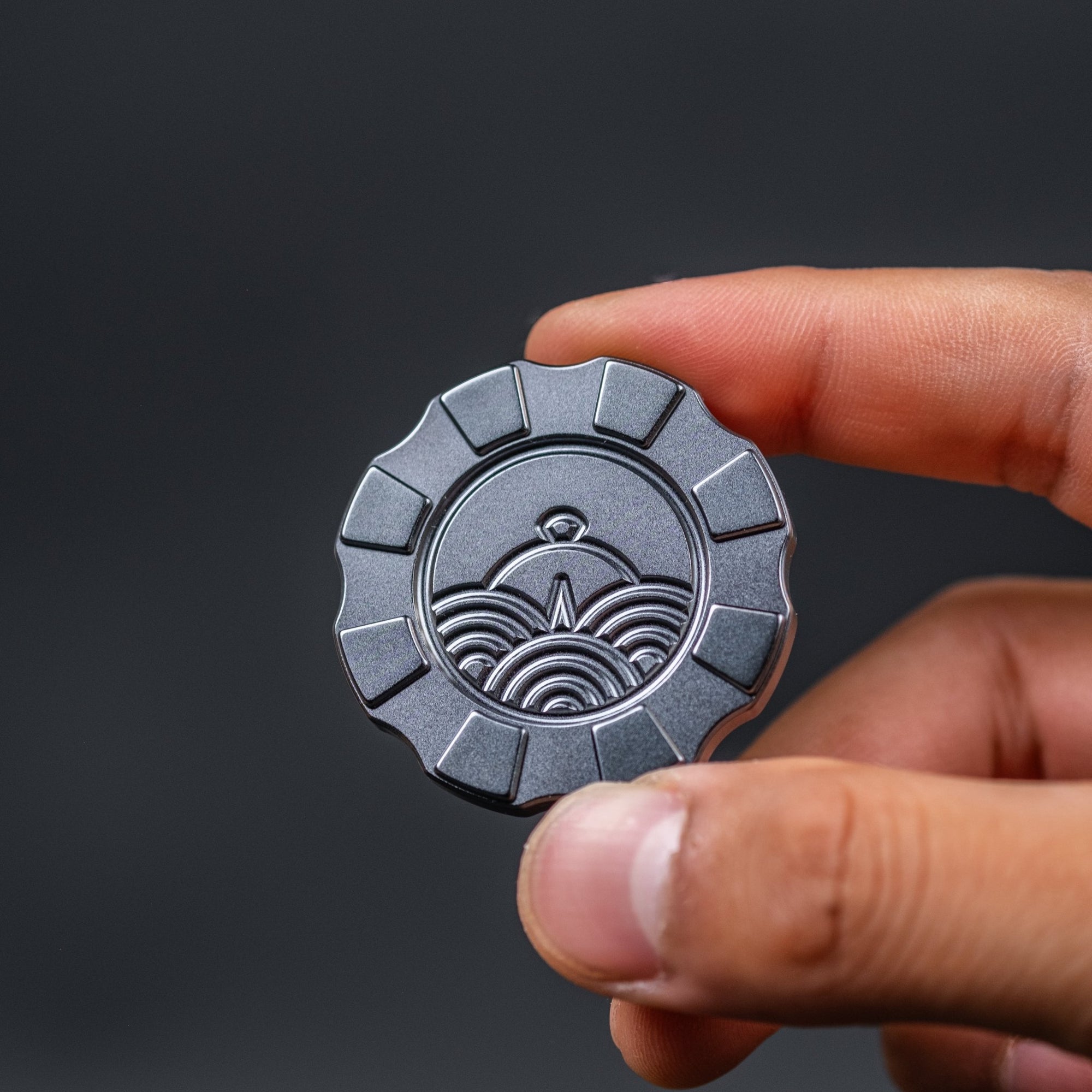 HiTex Gear x URBAN Poker Chip - Space Black Oreo Titanium (Yamato Exclusive) - URBAN EDC®