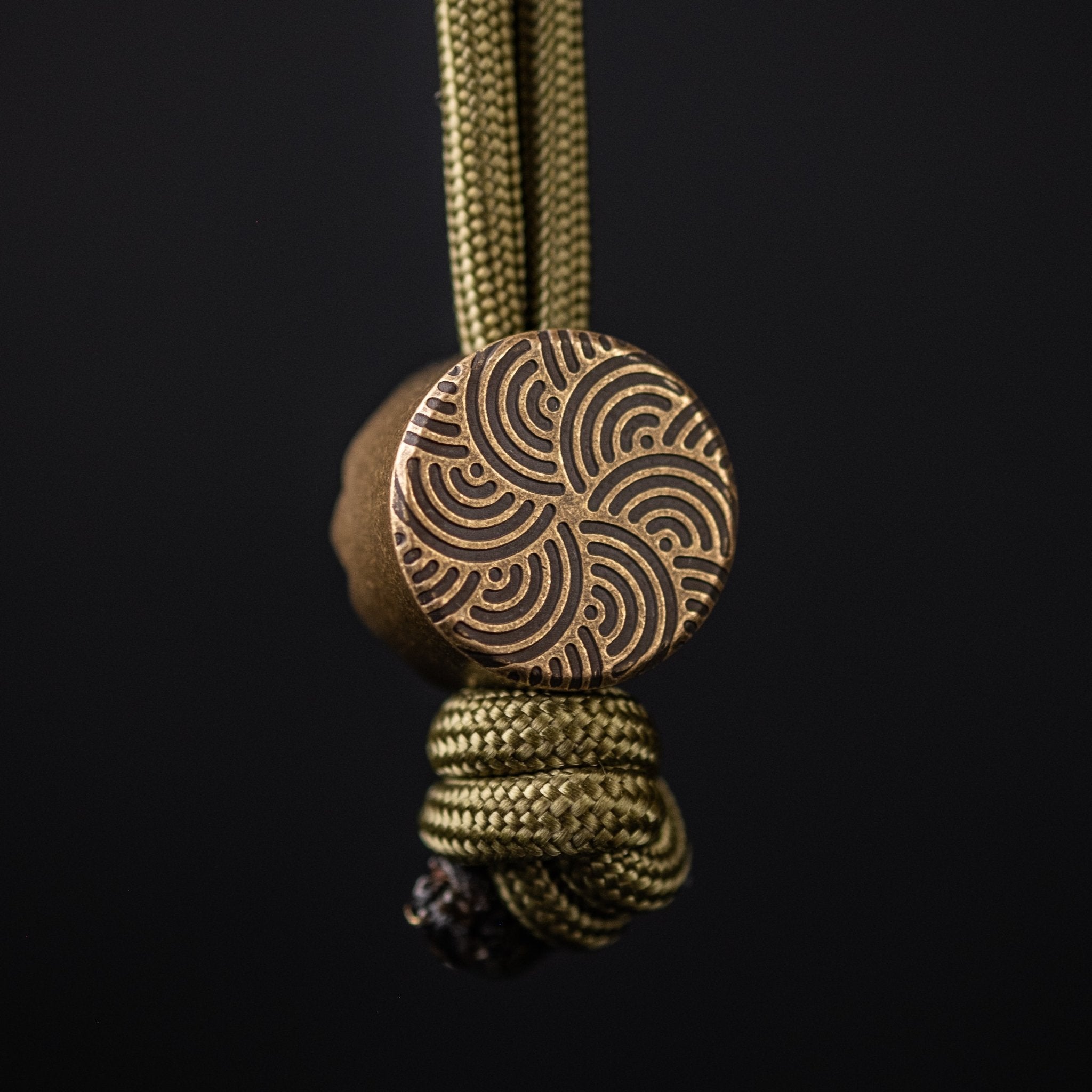 JRW Gear x URBAN Curator Lanyard Bead - Aged Brass w/ Chaos
