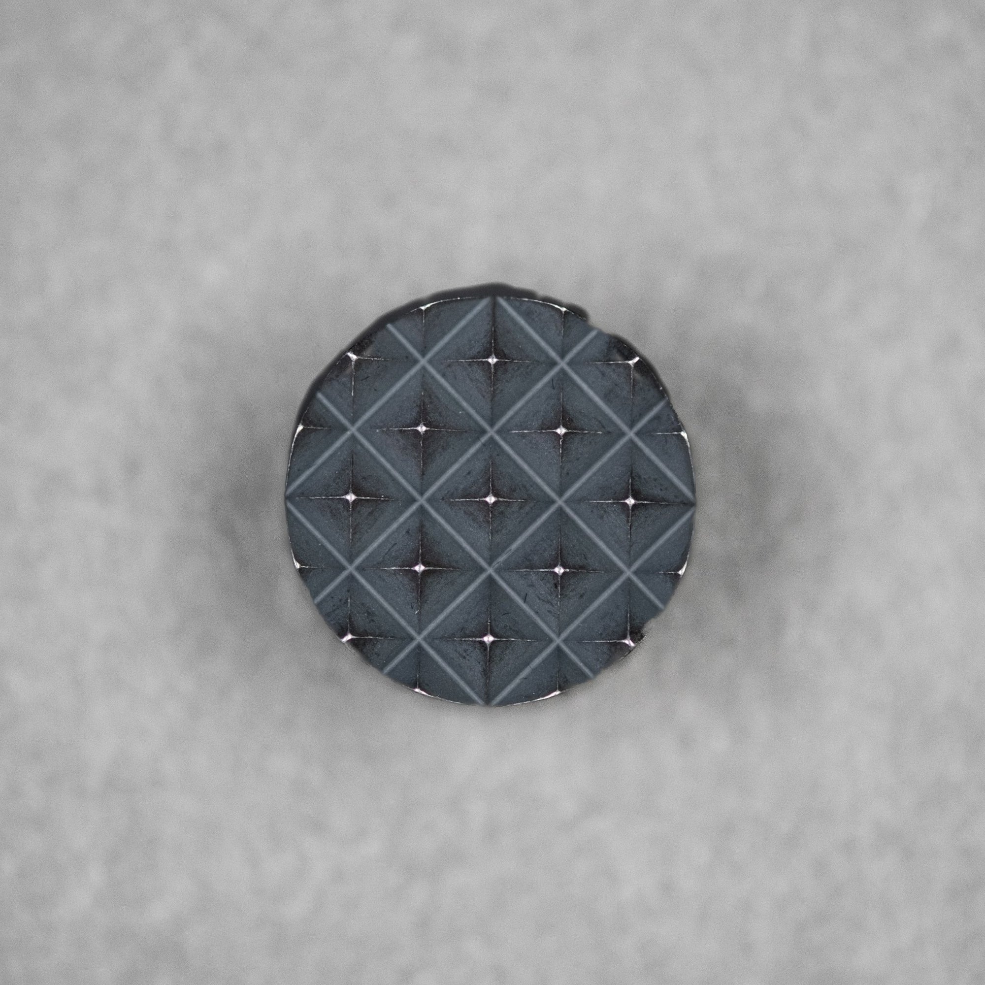 JRW Gear x URBAN Curator Lanyard Bead - Blackened Stainless Steel w/ Chaos Seigaiha - URBAN EDC®