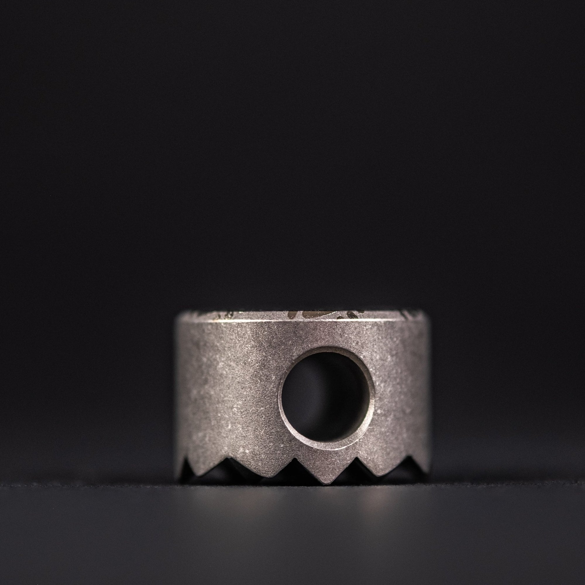 JRW Gear x URBAN Curator Lanyard Bead - Titanium w/ Chaos Seigaiha™ - URBAN EDC®