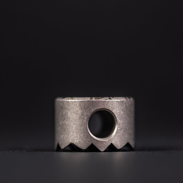 JRW Gear x URBAN Curator Lanyard Bead - Titanium w/ Chaos Seigaiha™ - URBAN EDC®