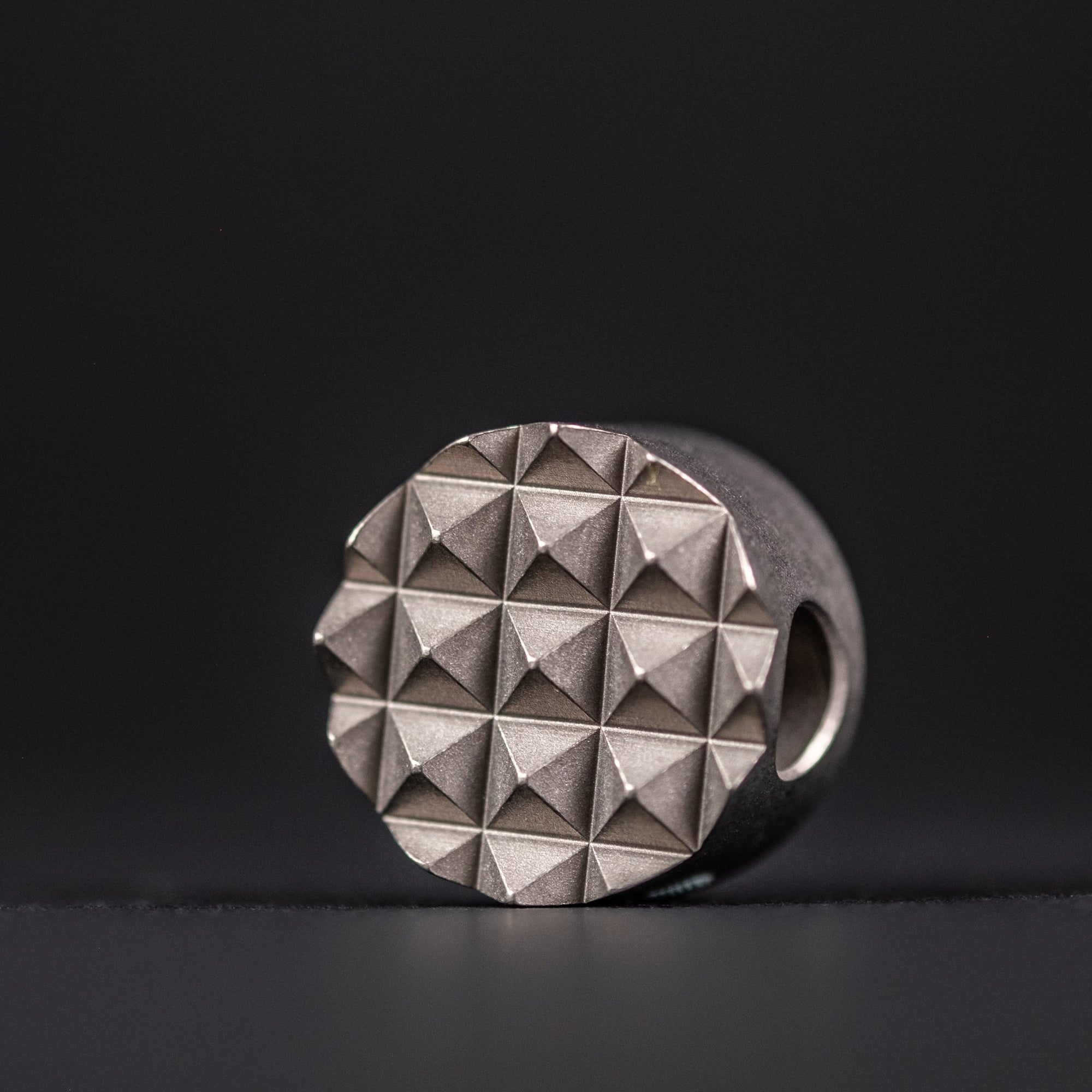 JRW Gear x URBAN Curator Lanyard Bead - Titanium w/ Chaos Seigaiha™ - URBAN EDC®