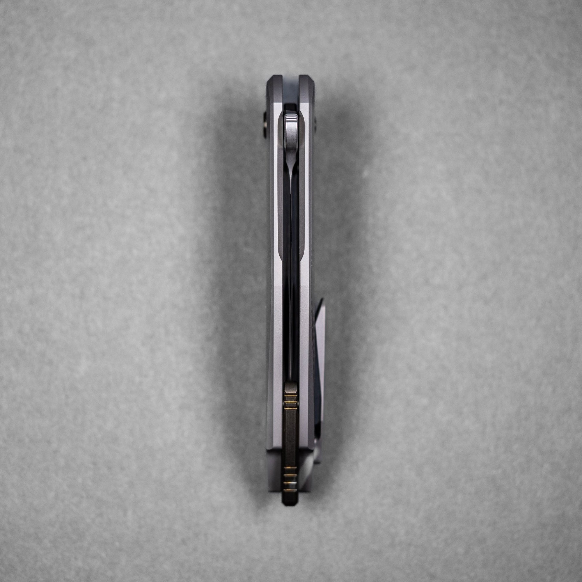 Koenig Arius Flipper - Burnished M390 w/ Polished Flats & Titanium w/ Corda Pattern - URBAN EDC®