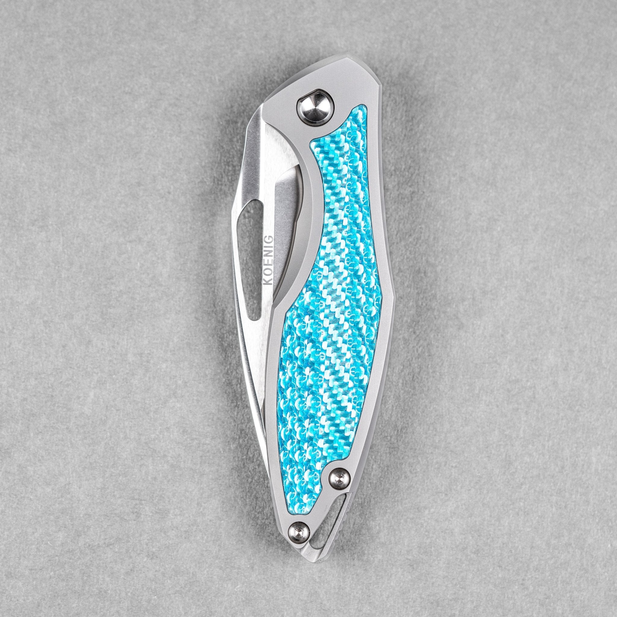 Koenig Arius Non-Flipper - Brightwashed w/ Polished Flats M390