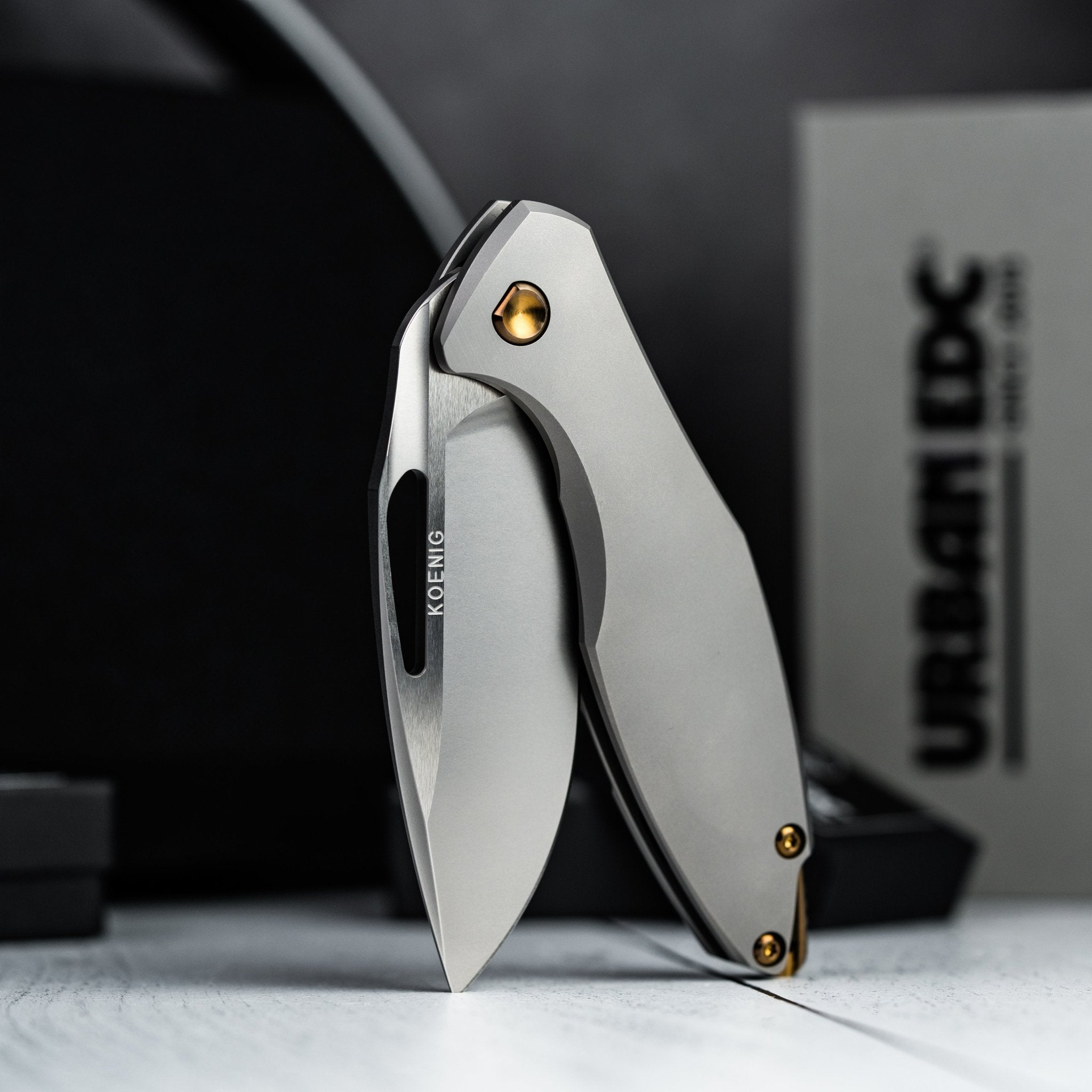 Koenig Arius - Non-Flipper w/ Bronze Anodized Ti Hardware