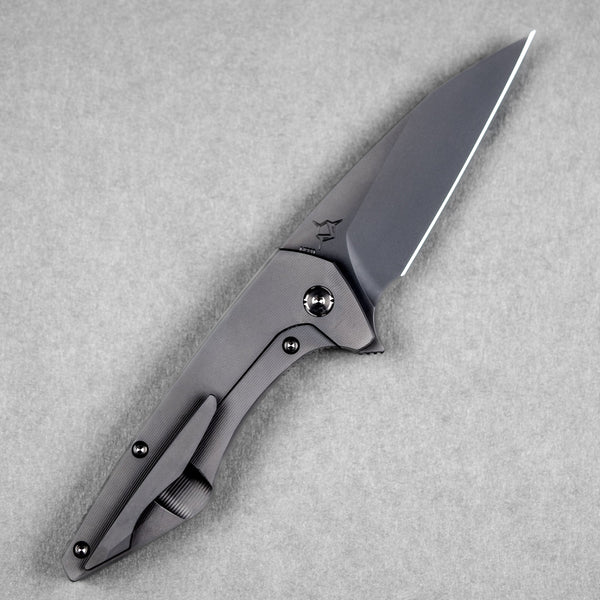 Koenig Mini Goblin Flipper - Black DLC M390 & Black DLC Micro - Milled Titanium - URBAN EDC®