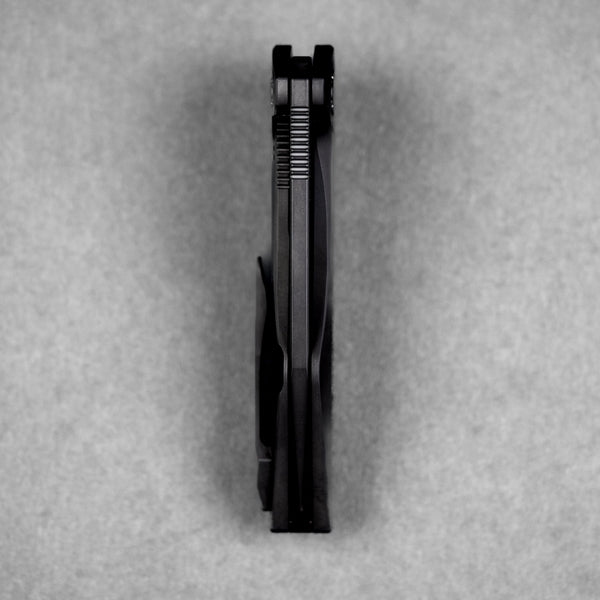 Koenig Mini Goblin Flipper - Black DLC M390 & Black DLC Micro - Milled Titanium - URBAN EDC®