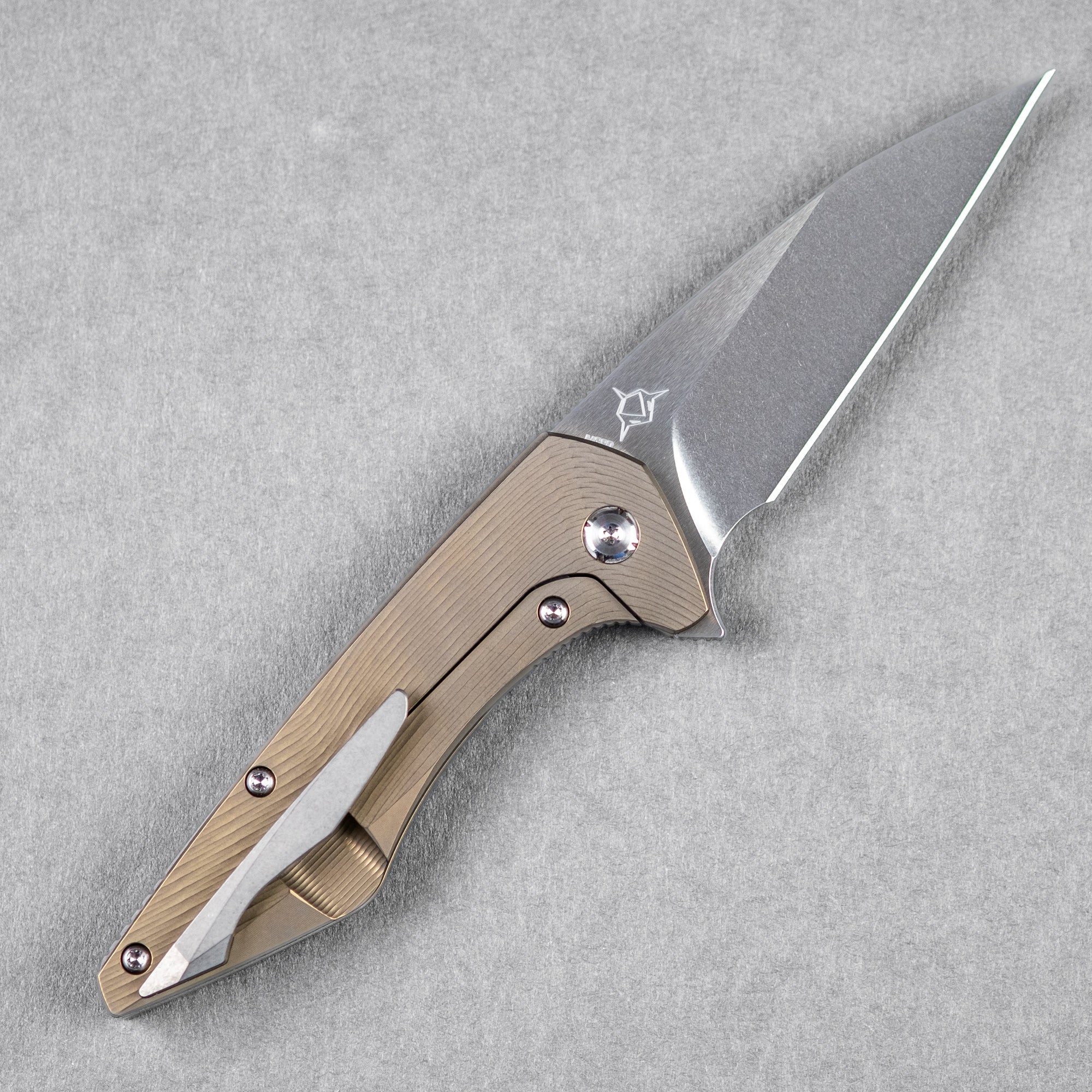 Koenig Mini Goblin Flipper - Brightwashed w/ Polished Flats M390