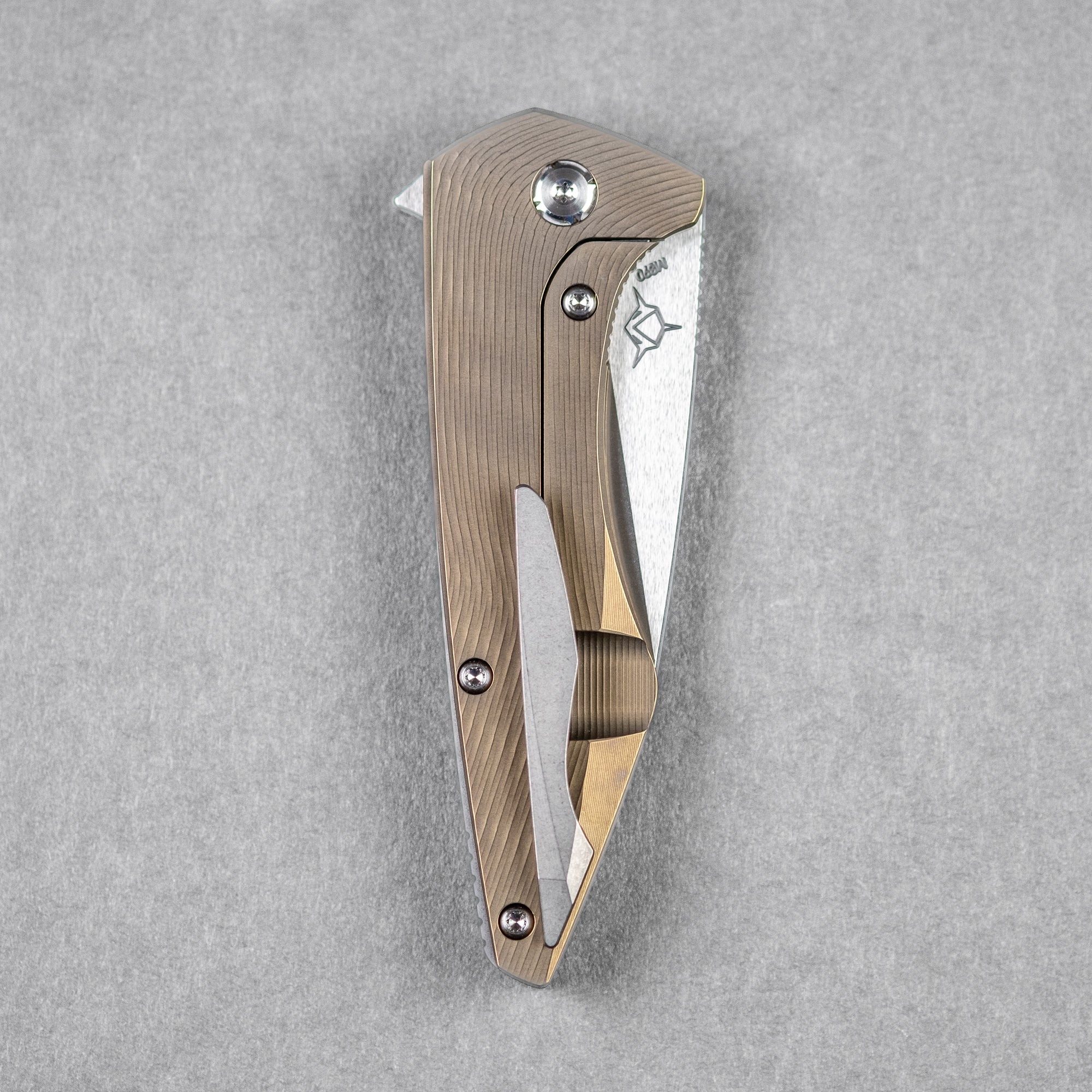 Koenig Mini Goblin Flipper - Brightwashed w/ Polished Flats M390